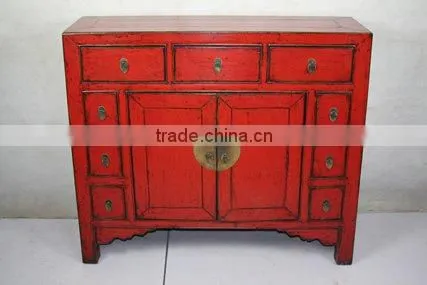 nine drawer two door cabinet