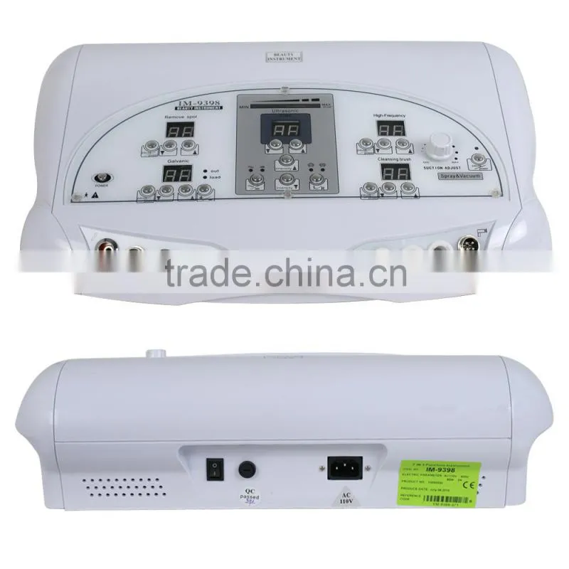 High Frequency Face Brush Spot Removal Ultrasonic RF Galvanic Beauty Machine