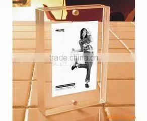 new design acrylic customized glass photo frame