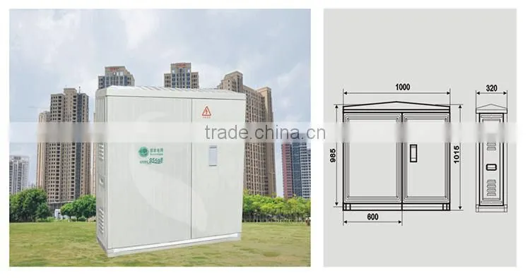 SAIP/SAIPWELL 1000*1015*320mm Fiberglass Power Distribution Box/SMC Box