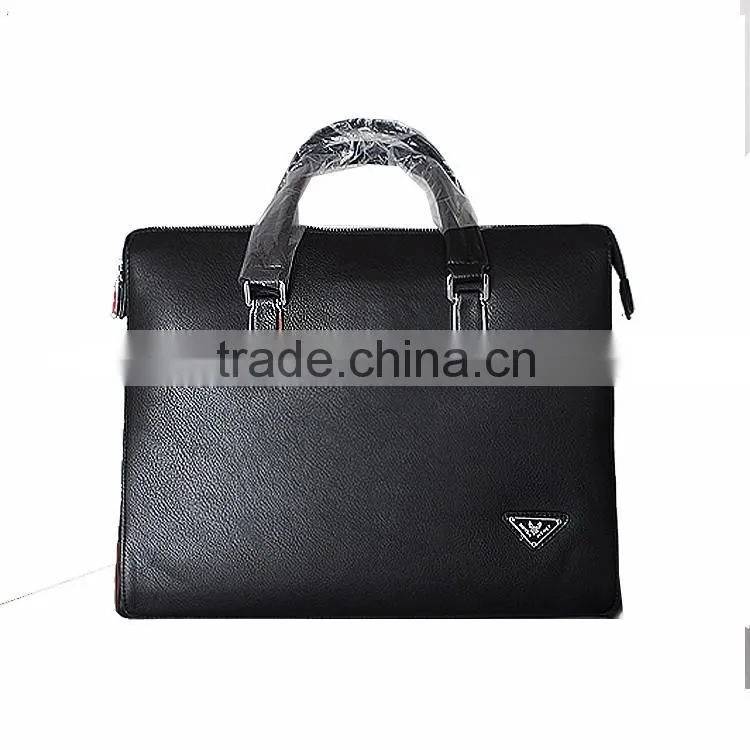 2016 newest large elegant office men pu leather handbags