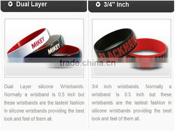 wholesale FDA silicone band silicone wristbands