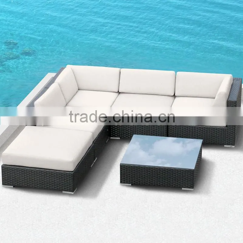 Outdoor Plastic Synthentic PolyRattan Resin Wicker 8 Seater Table Chairs Set