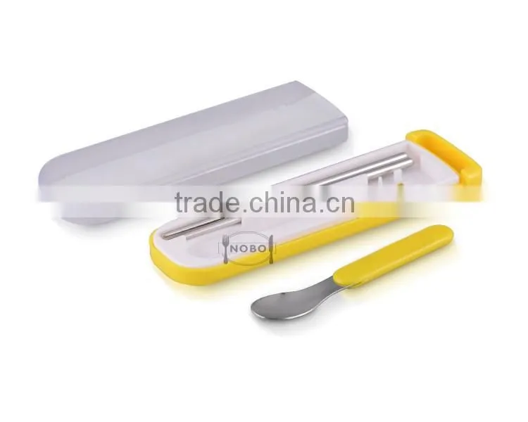 Food Grade Stainless Steel kids Metal Dinnerware Tool Sets with Box