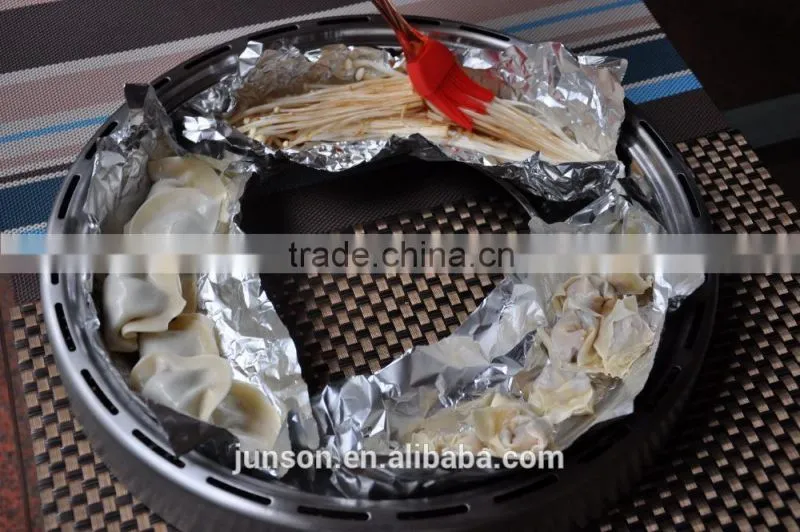 Smokeless and portable BBQ charcoal grill