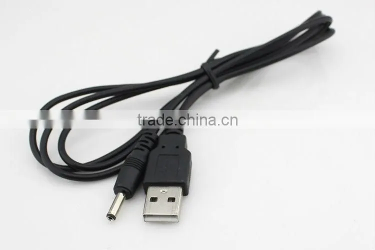 120cm USB Power cable wires with 3.5mm pin cable for flashlight and charger