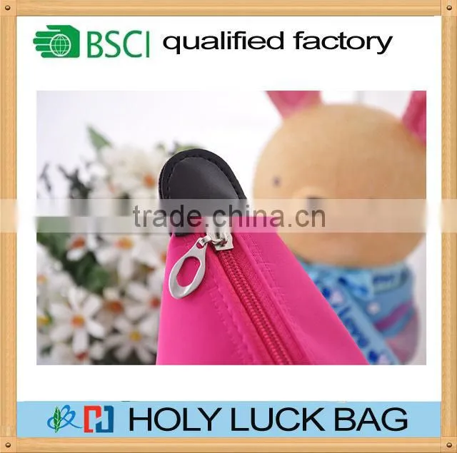 High quality waterproof make up bag with zipper cosmetic bag