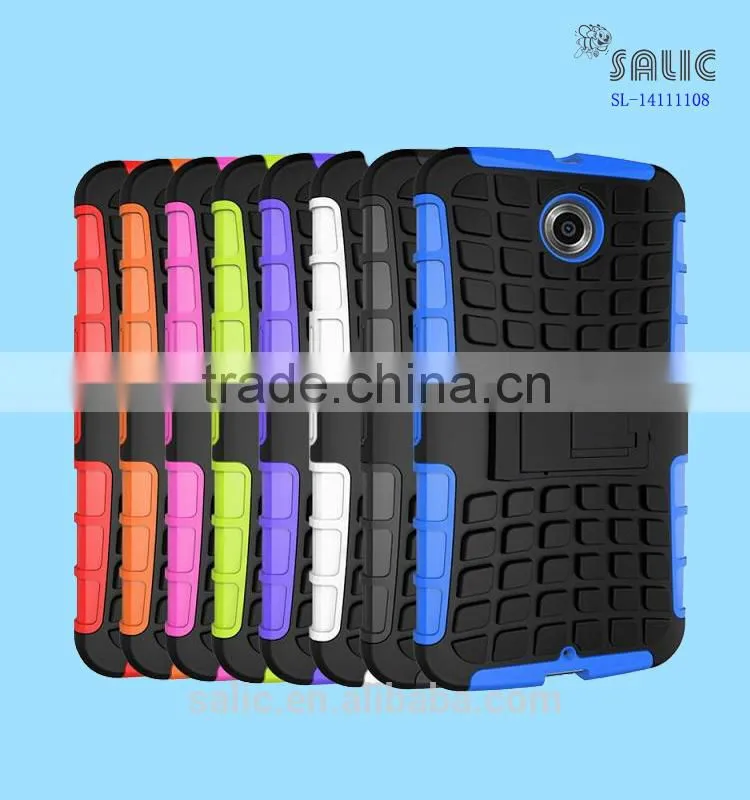 Silicon phone case with stand For google nexus 6
