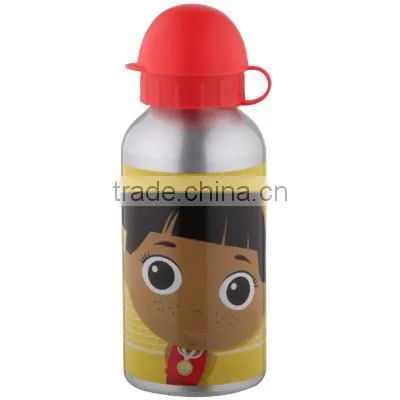 Aluminum bottle for Kids water bottle with straw lid