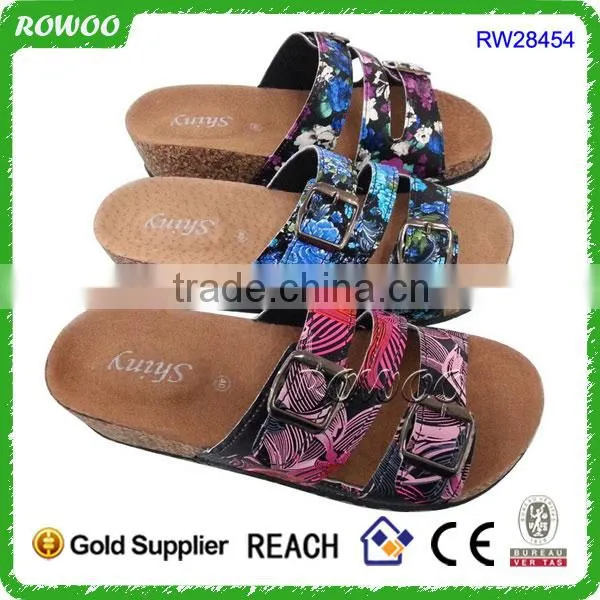 2016 new arrival comfortable outdoor cork slippers sandals for men and women wholesale