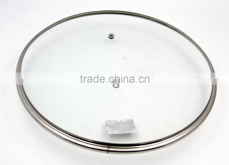 Promotional 28 cm thickness 4mm tempered glass lid & cover