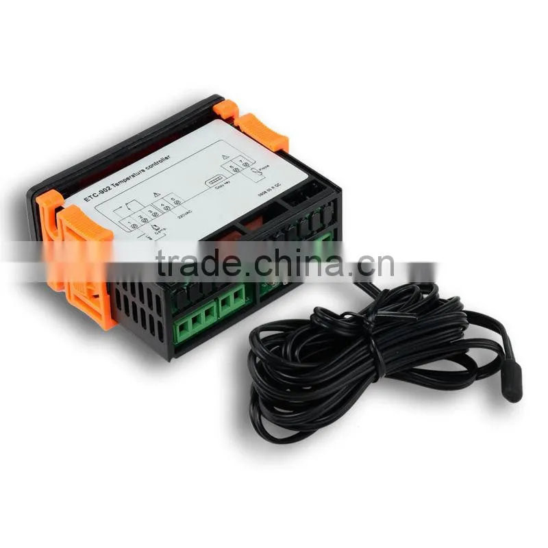 230V NTC Cold Storage ETC-902 C F Temp Thermostat Temperature Controller