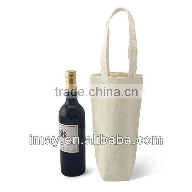 100% cotton single wine bag