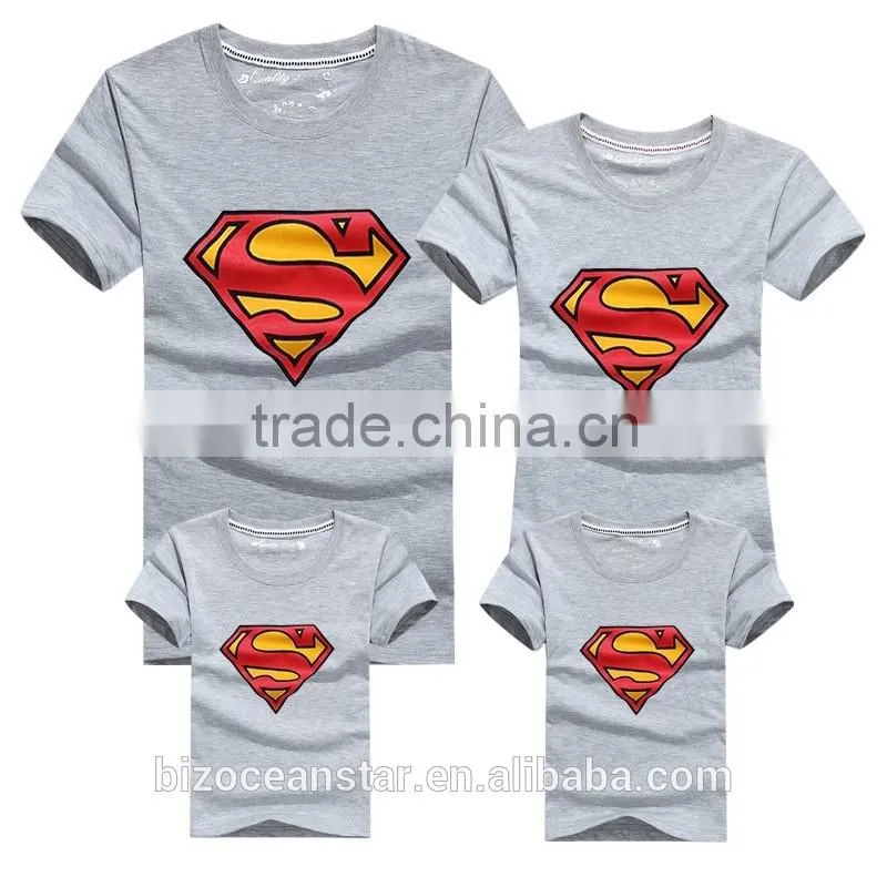 Pure cotton short sleeve parent-child outfit lovers t-shirts