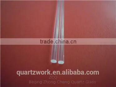 JGS2 High purity Clear/ transpareent Optical Quartz Fiberglass Rod 5*100