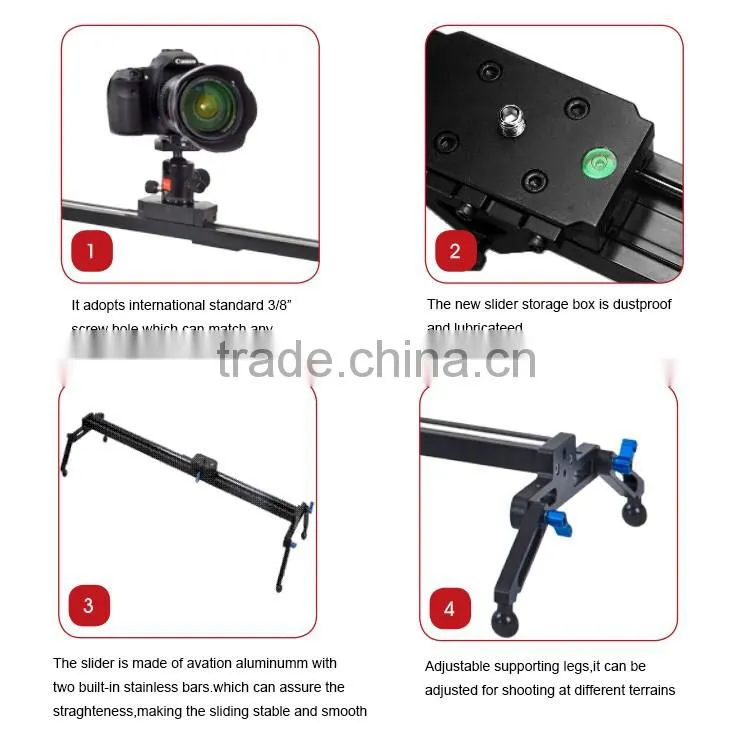 Wonderful camera accessories,high precisions slider for dslr camera VM-100