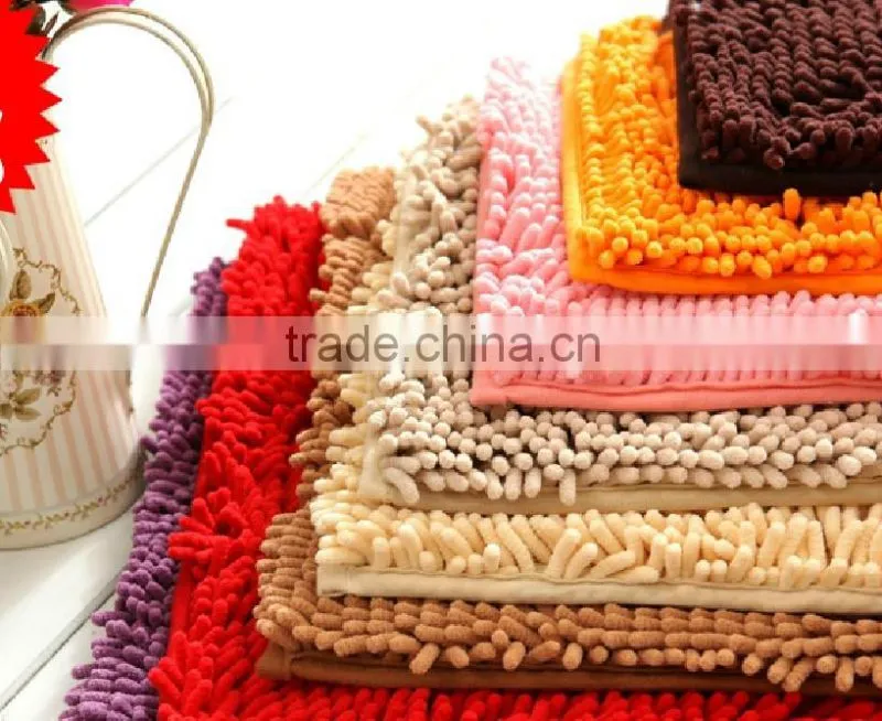 Anti-slip base room mat and rugs floor mat with long pile