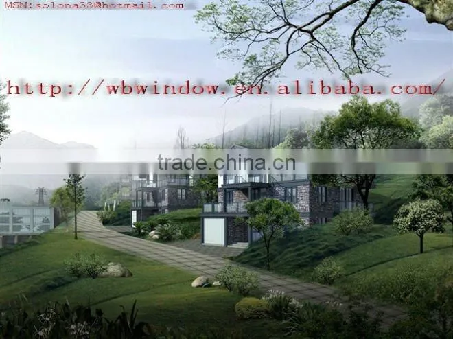 60 series Europe style pvc windows,garden windows for sale