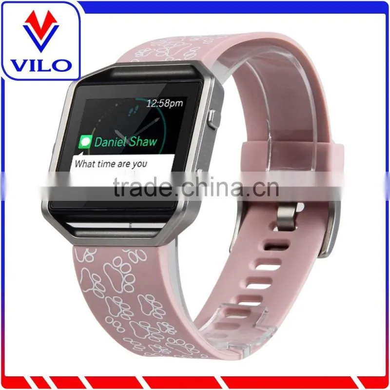 Replacement Band For Fitbit Blaze Accessory Silicone Rubber Wristband Bracelet Sport Strap Adjustable Watchband For Fitbit Blaze