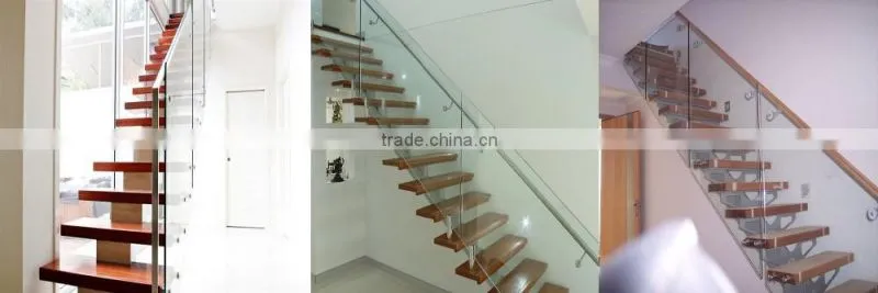 U shape modern indoor attic prefab metal used wood stairs