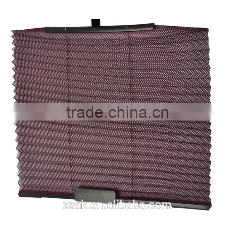 luxury polyester material fabric curtain type car sunshade