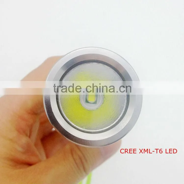 T6 10w waterproof rechargeable diving led flashlight