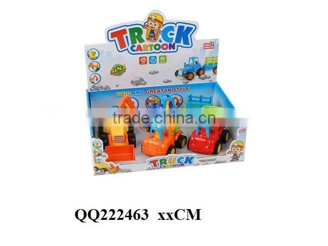 4PCS kids Friction farmer car with bulldozer ,friction car for kids