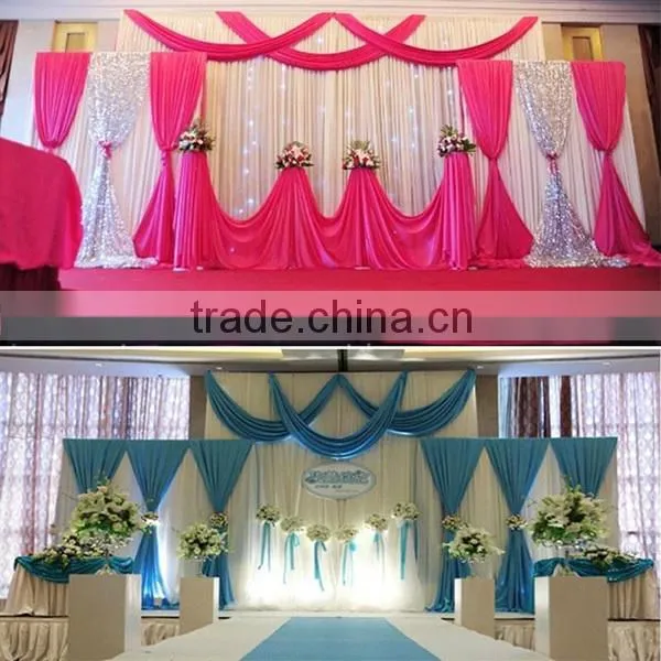 Polyester stretch background fabric wedding background decoration fabric