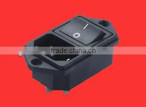 IEC C14 socket with switch