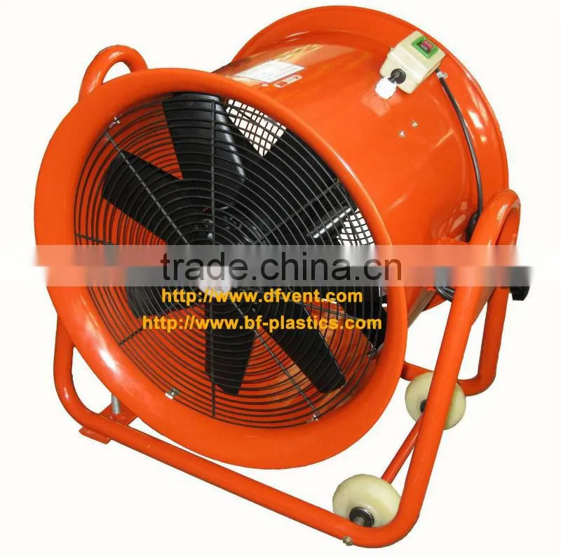 18" red color hand-carrying exhaust axial blower fan