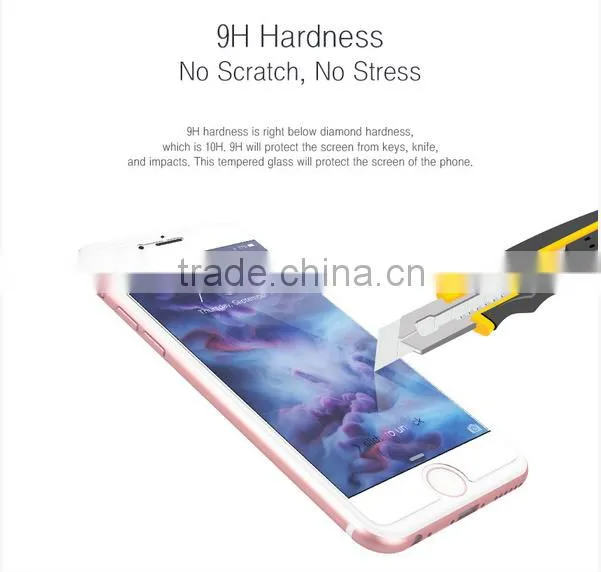 9h 0.26mm mercury tempered glass retail packaging for sony m4 aqua, for sony glass screen protector