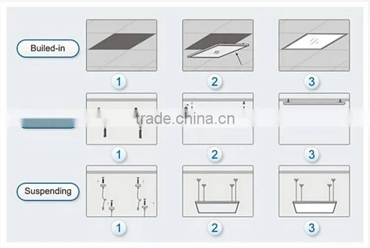Aluminum Lamp Body Material 12W 18W 24W 36W led panel light 600x600 size