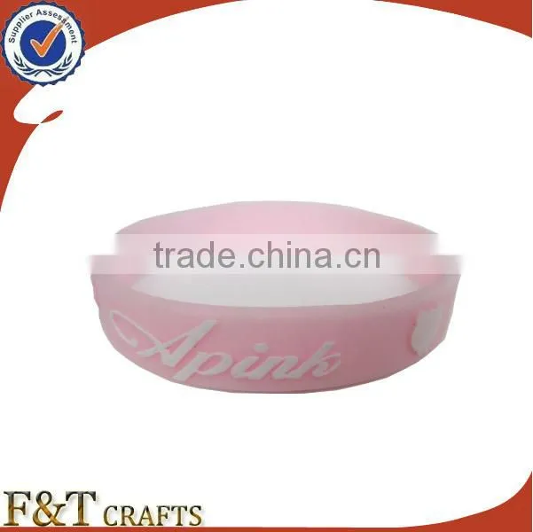 wholesale fashion idol custom silicon bracelet in good quality and low price