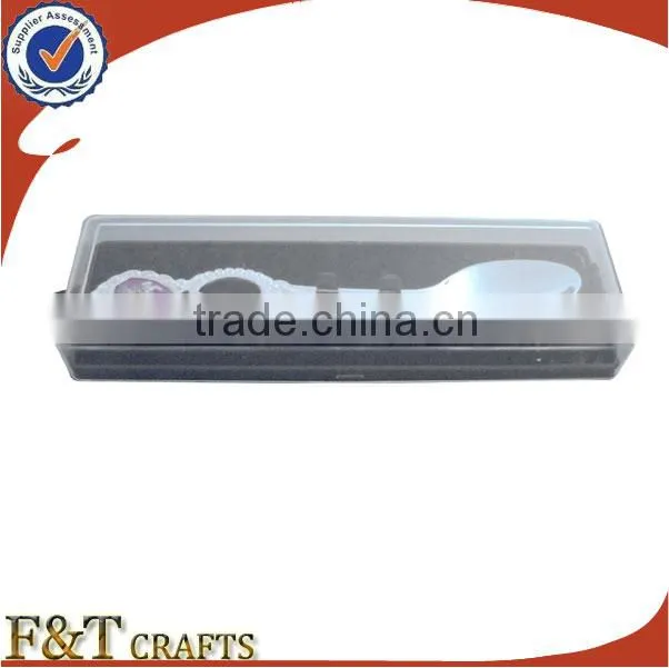 cusotm logo design silver personalized metal souvenir spoons