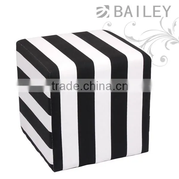 TOP Quality!!!!antique zebra style fabric ottoman bench stool