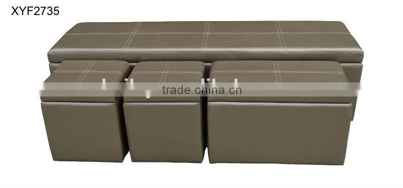 TOP quality!!! well sale S/4 storage ottoman furniture