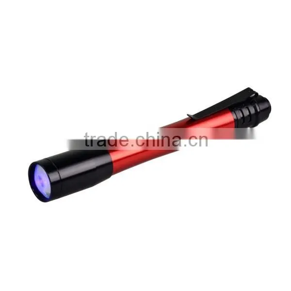 1 LED 390NM 395NM 400NM Ultraviolet Pen Lights Aluminum Alloy UV Nail Light