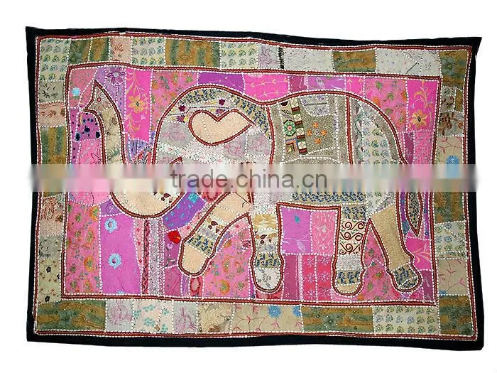 Indian Hand Embroidered Cotton Tapestries Wall Hanging tapestry / wall hanging