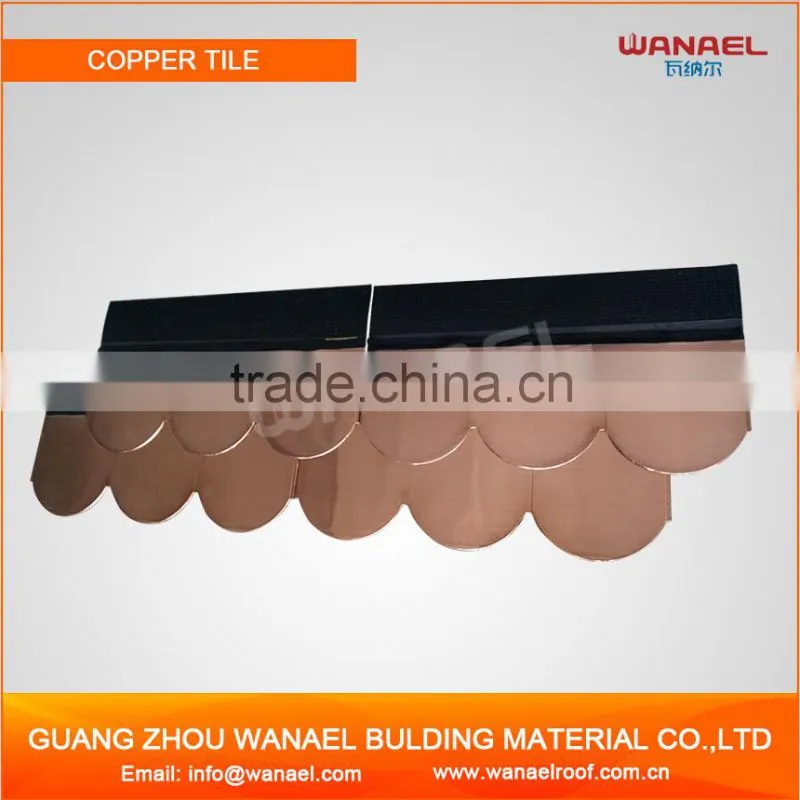 Modern house design Wanael Metal Roof Fish Scale Copper Asphalt Shingles