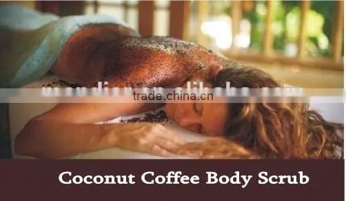 Private label natural organic coconut coffee body scrub OEM