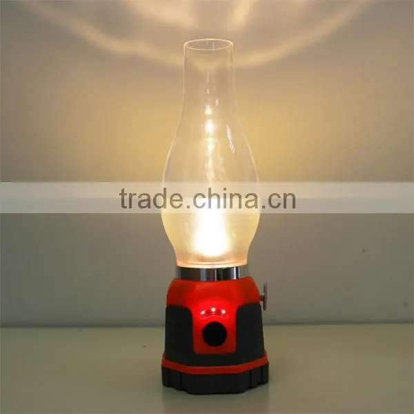 Rechargeable and Dimmable LED Kerosene Lamp with USB cable