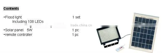 Solar Flood Light with Remote Control