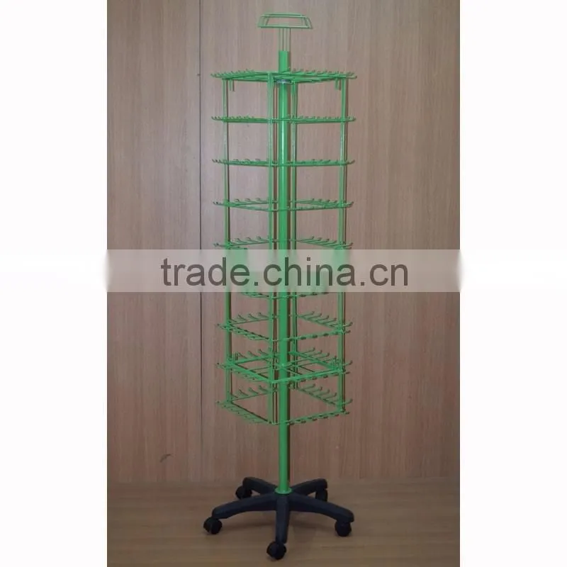 universal floor metal peg display rack with good quality