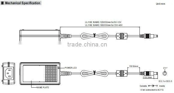 Meanwell 15~18W AC-DC Single Output Desktop 18v 1a switching power supply/single output switch power supply