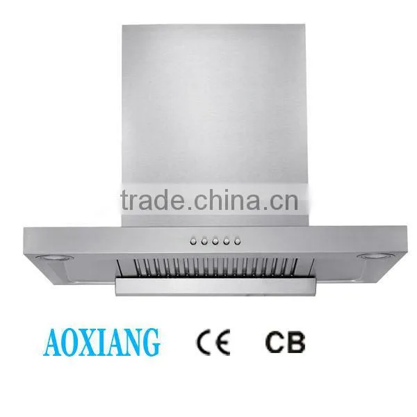 2015 new style kitchen ventilator / Washable aluminium filter range hood/Tempered glass smoke exhaust ventilator H88