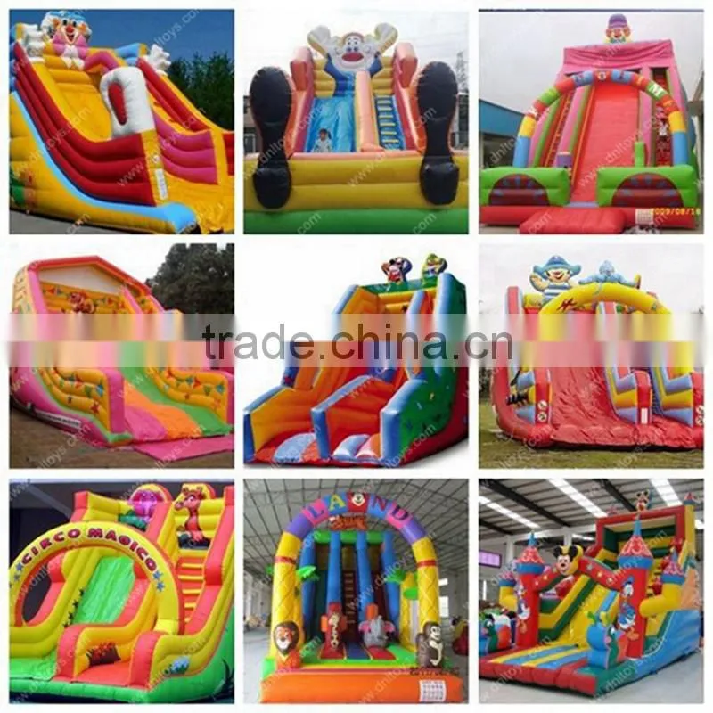 Adult beach game super high inflatable slide