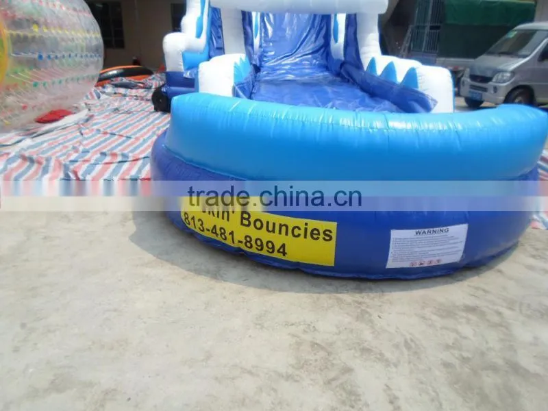 2015 HOT SALE CHEAP Kids games Used commercial Giant Inflatable Water Pool Slide for sale