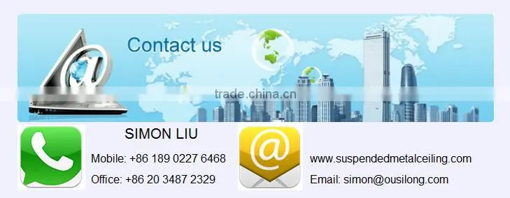 Metal Suspended Ceiling Aluminum Drop Ceiling Grid ceiling