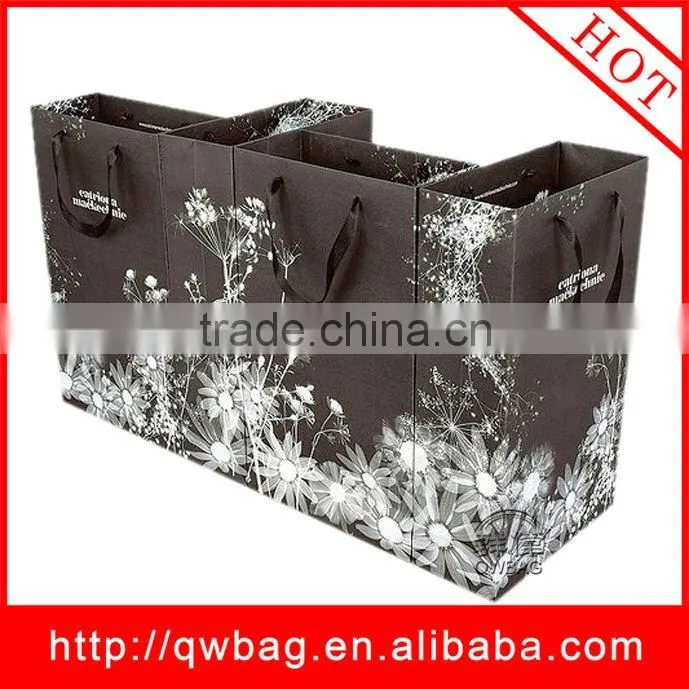 cheap coated brown printable paper bag