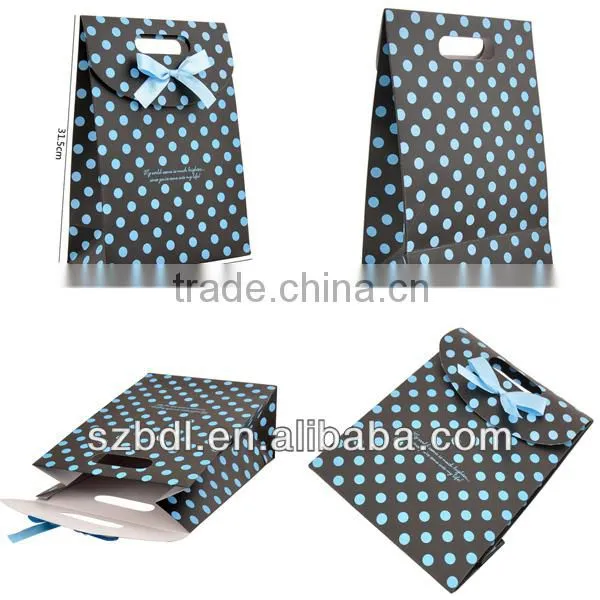 Alibaba promotion small decorative gift paper bag for wedding / birthday